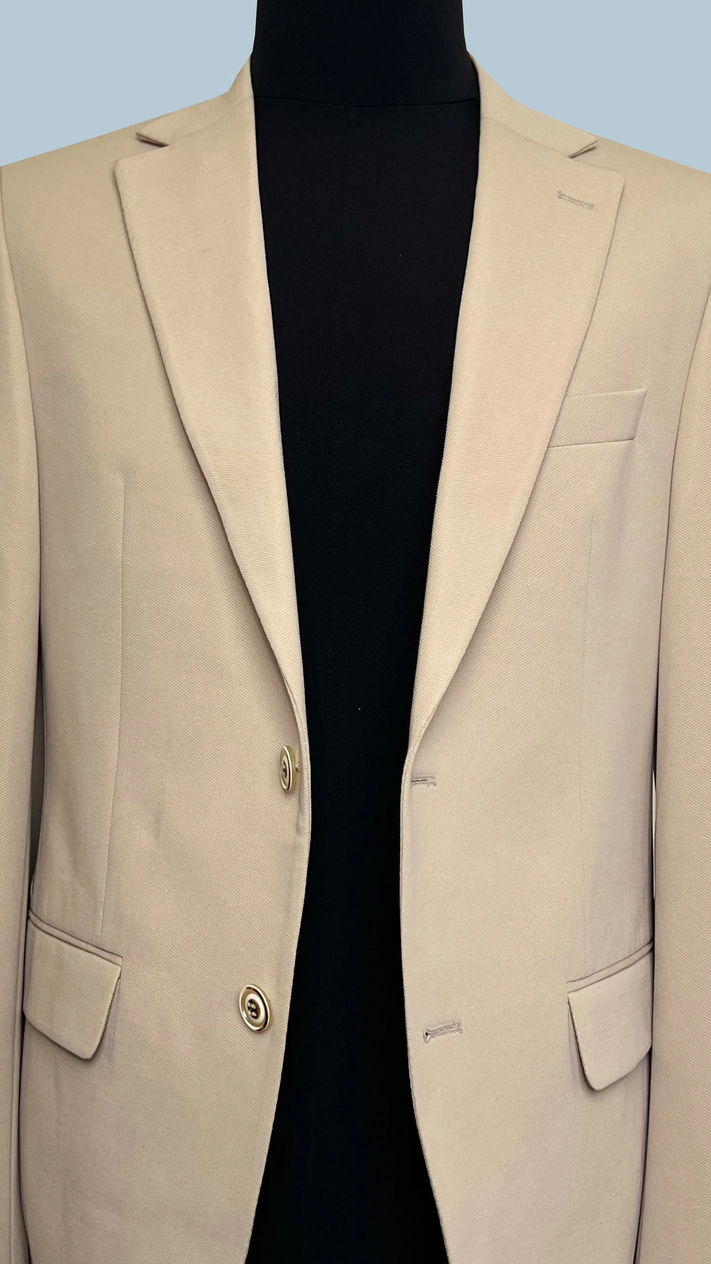 Men's Classic Beige Blazer by Vercini