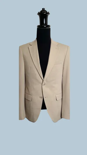 Men's Classic Beige Blazer by Vercini