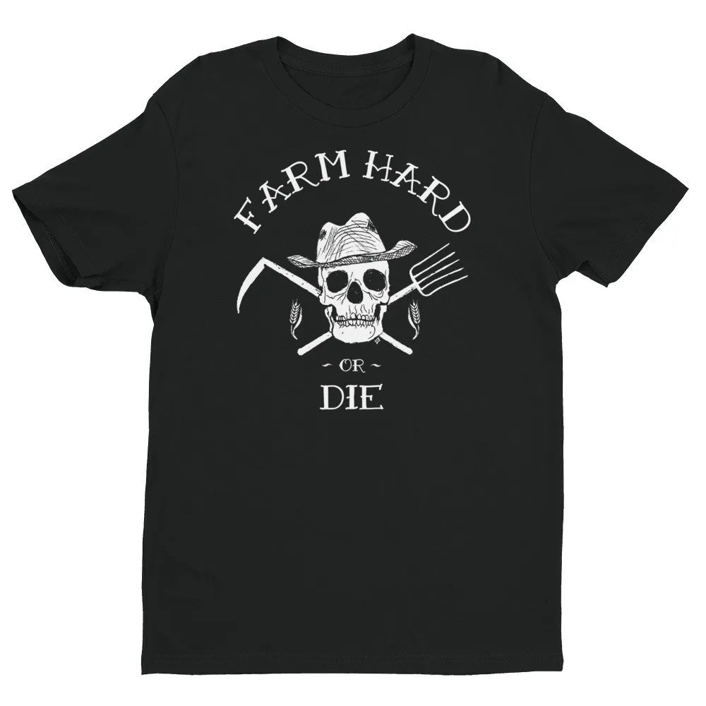 Men's Farm Hard or Die T-Shirt - Black