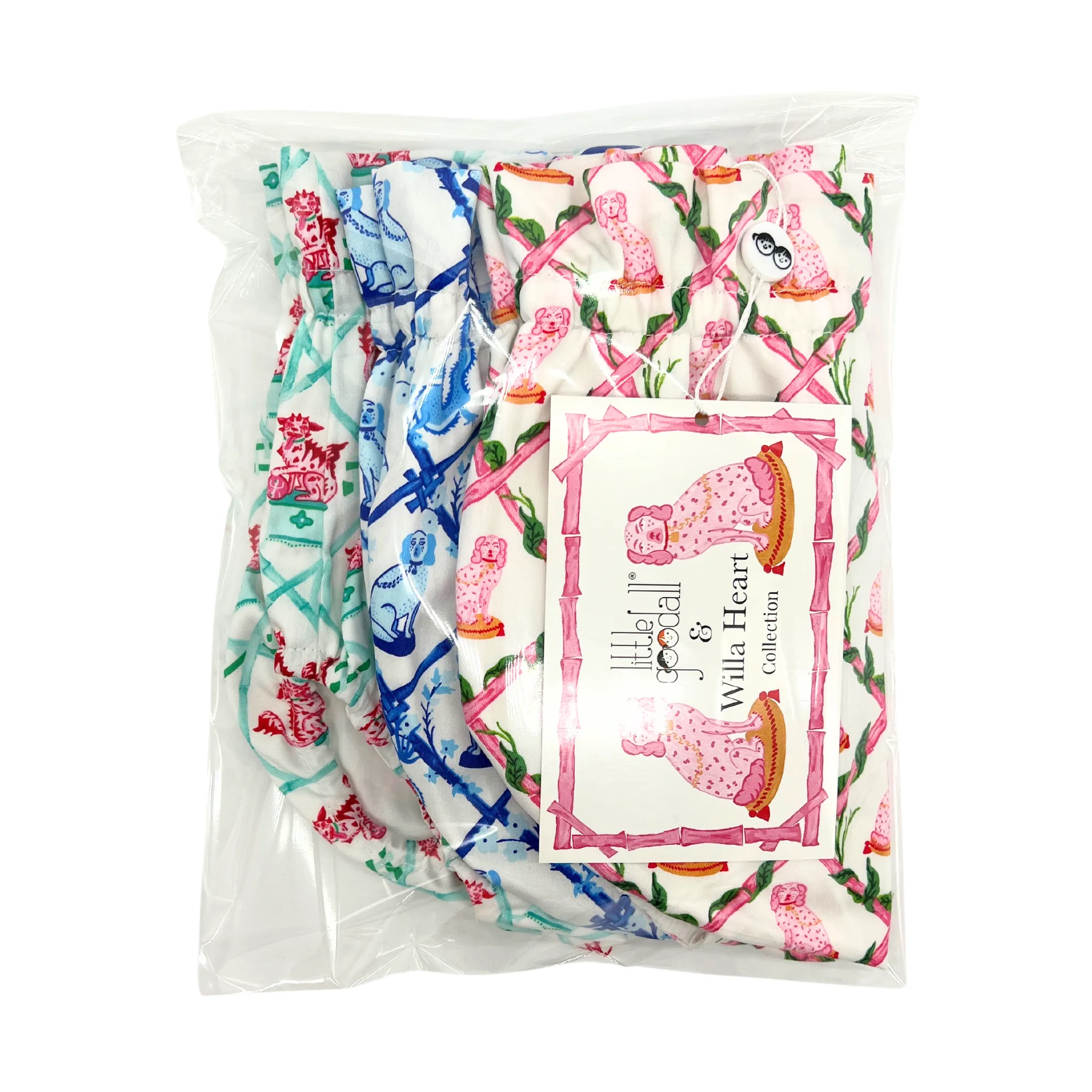 New! Willa Heart Cotton Bloomer Trio: Little Goodall   Willa Heart Collection