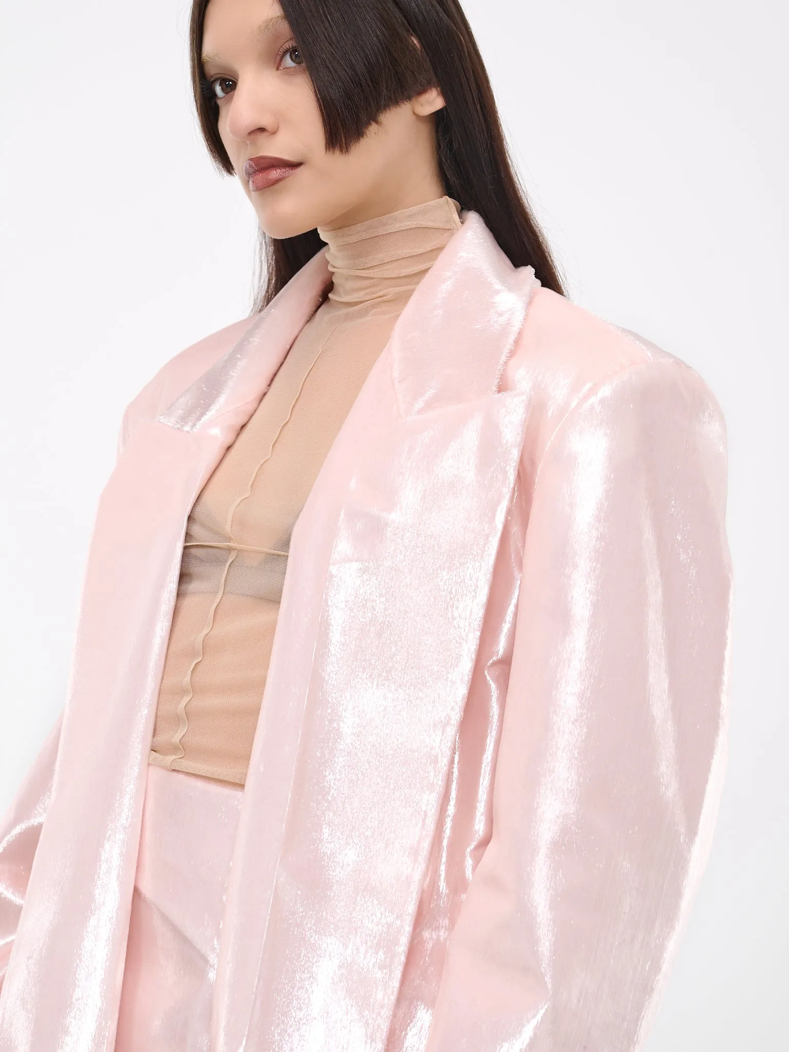 Oversized Blazer (VEWX15001A-LIGHT-PASTEL-PINK)