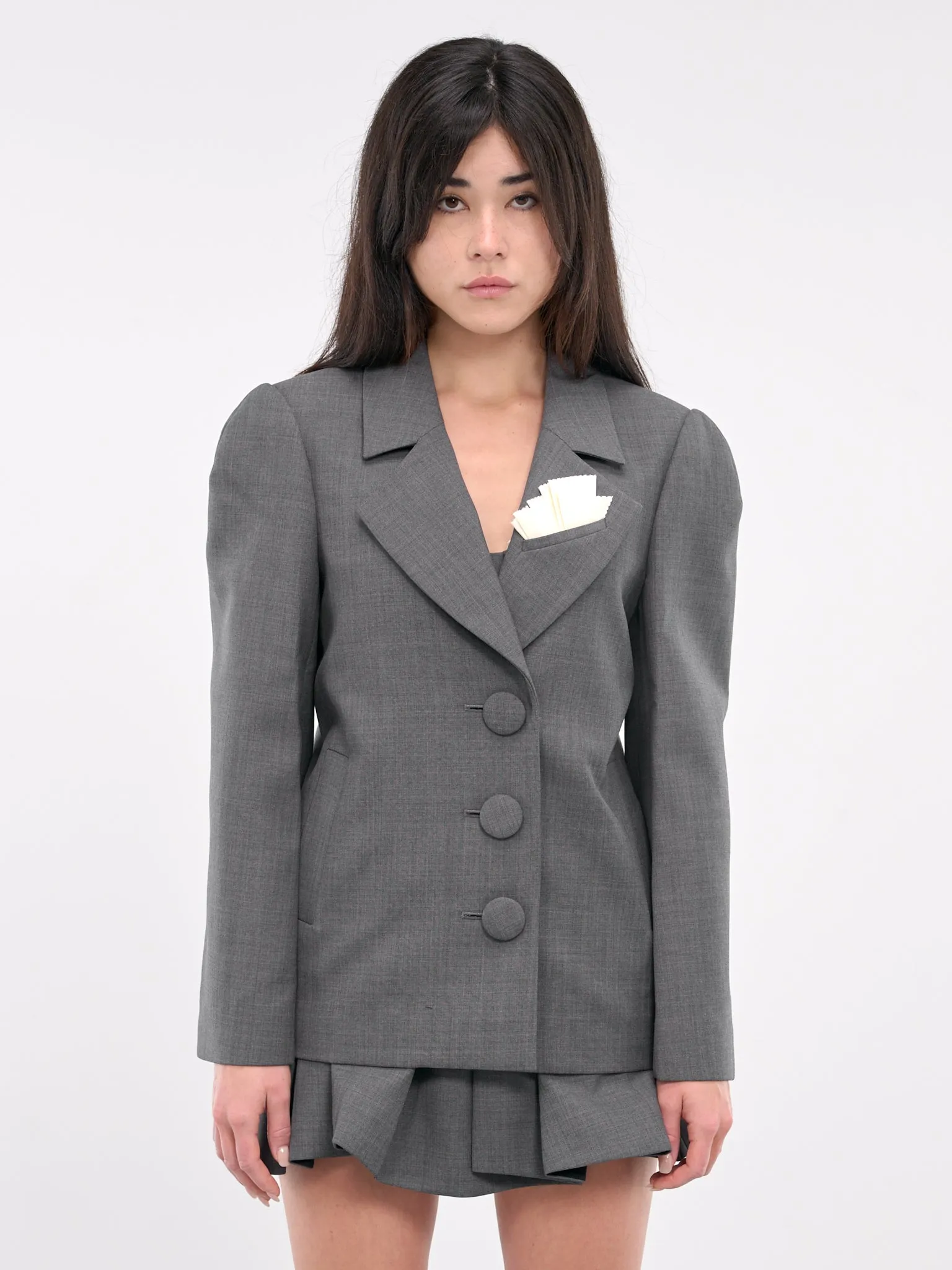 Oversized Suit Jacket (CO01-FFV456-GREY)