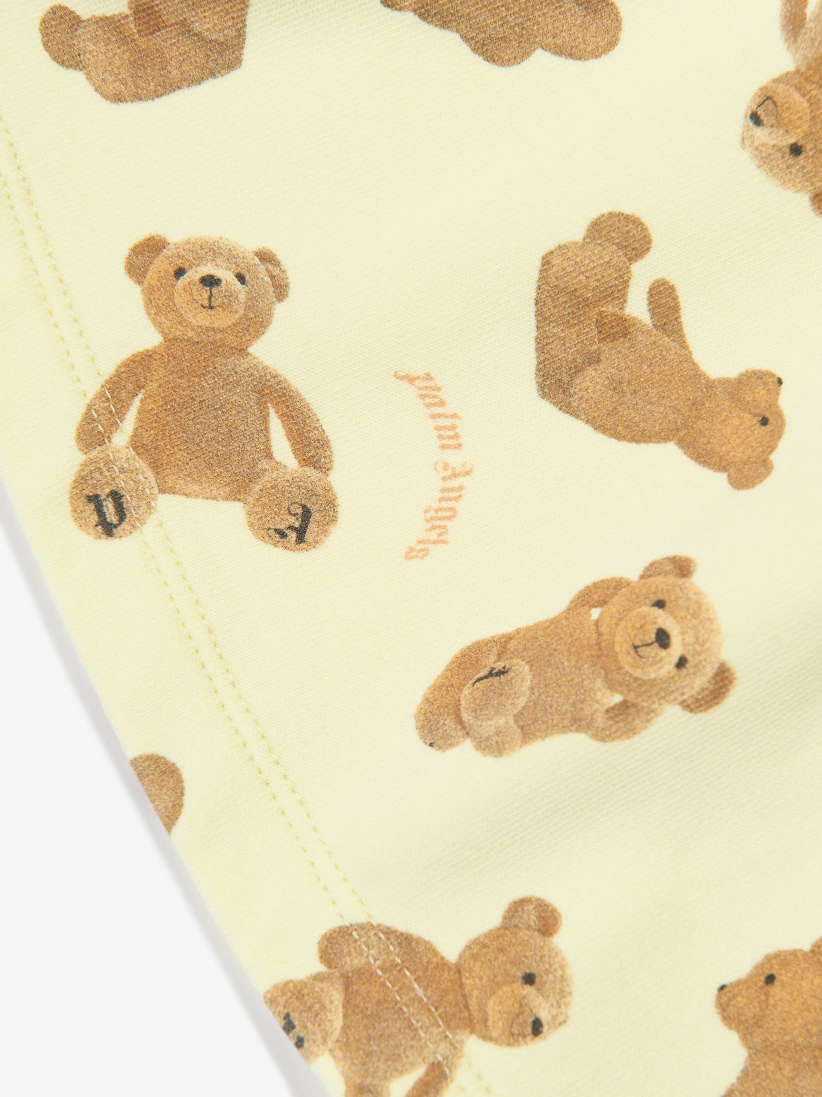 Palm Angels Baby Girls AOP PA Bears Mini Skirt in Yellow