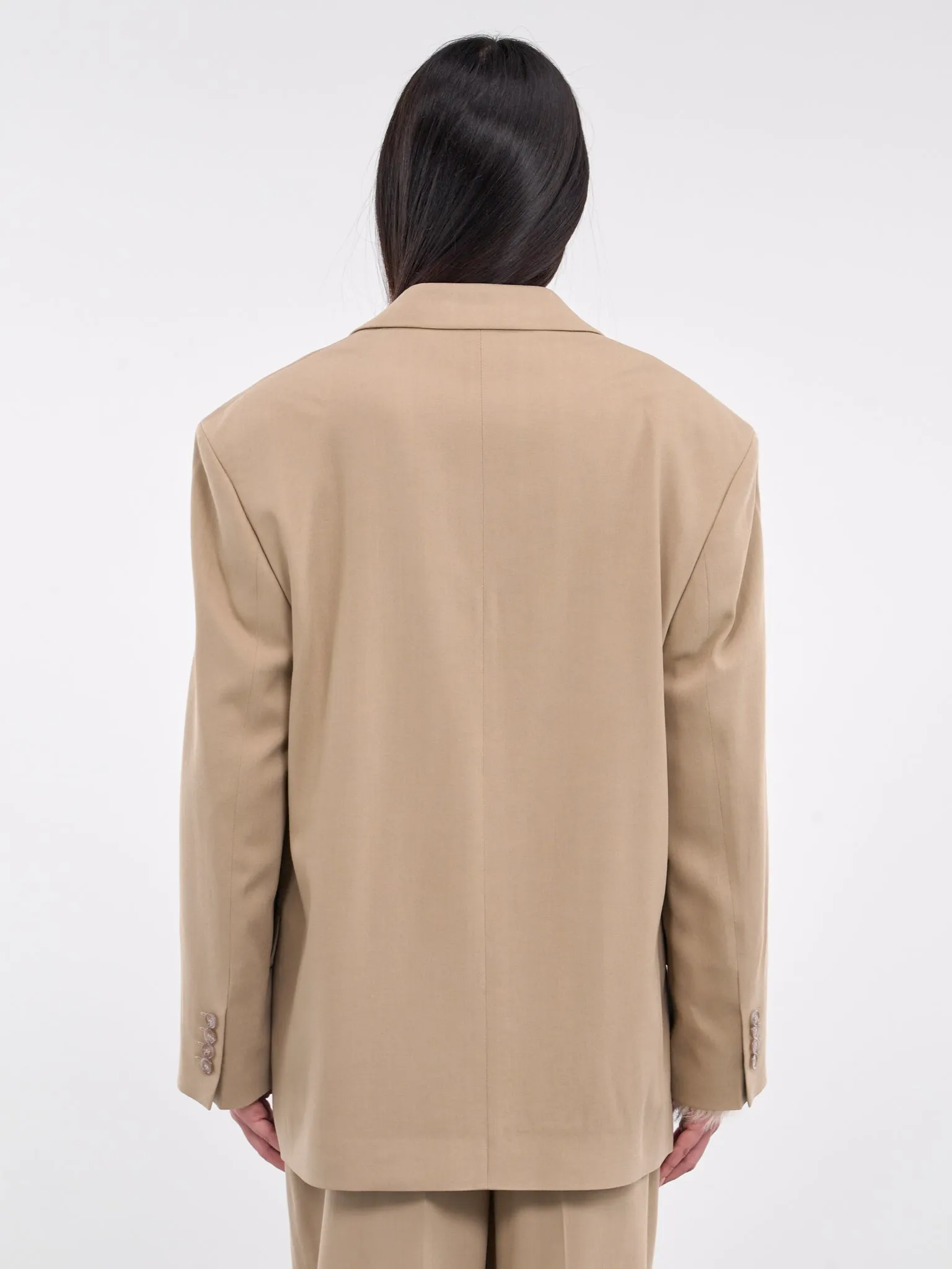 Peaked Lapel Blazer (AH0302-CAMEL-BEIGE)