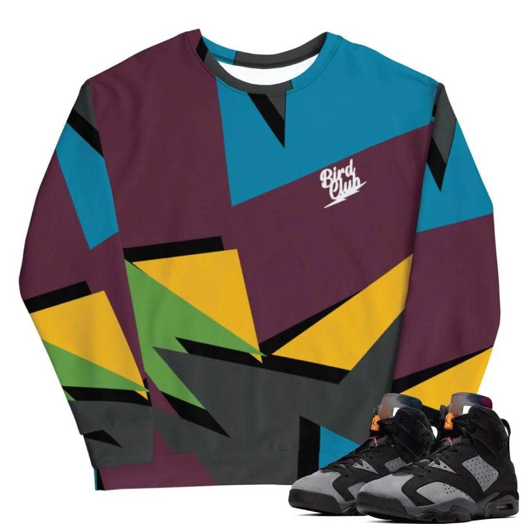 Retro 6 Bordeaux Crewneck