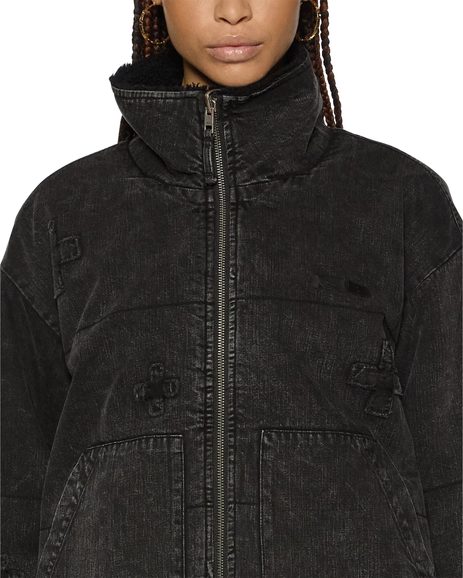 REVERSIBLE PUFFER JACKET NOIR KRAFTWERK/BLACK