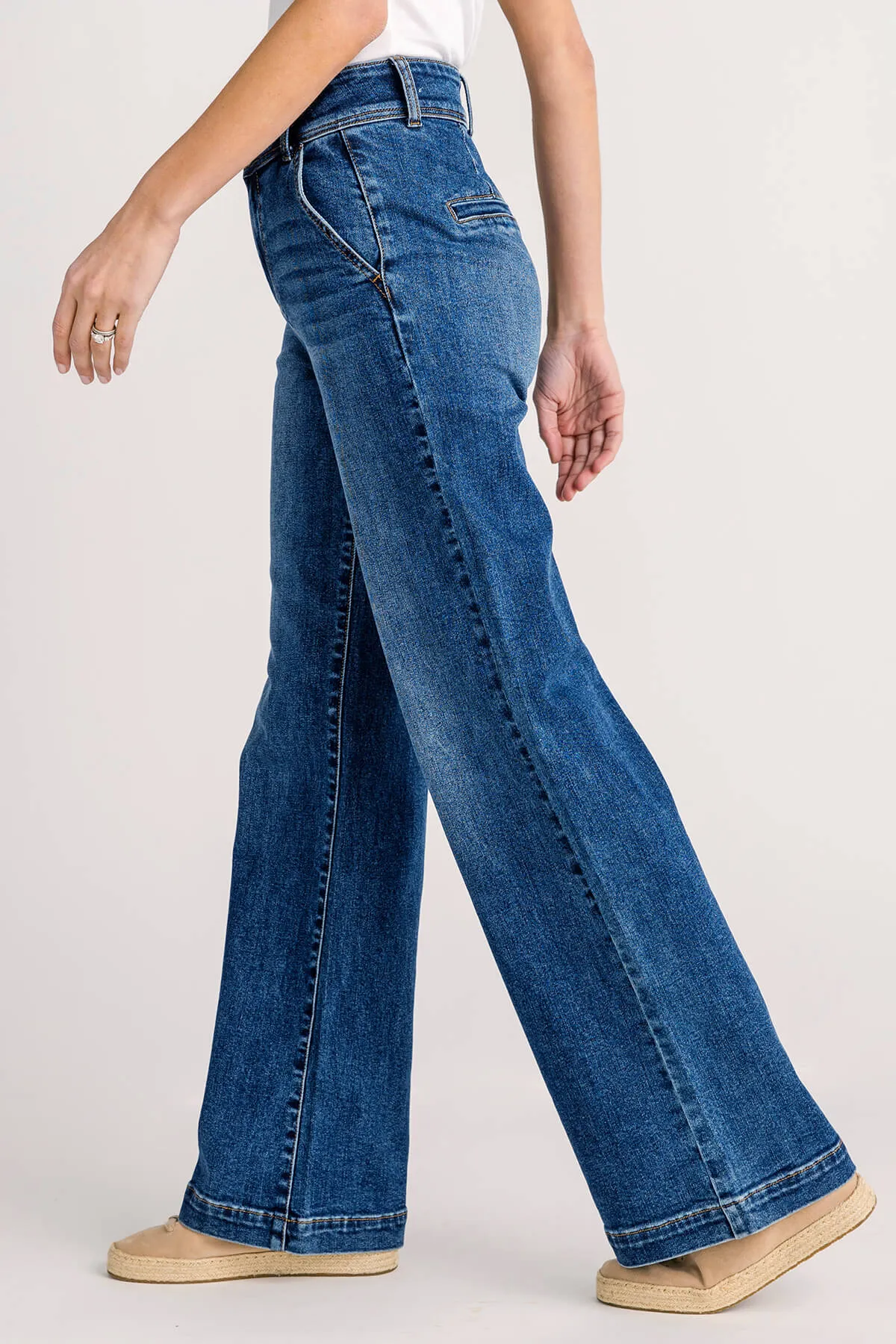 Risen Cameron High Rise Wide Leg Jeans