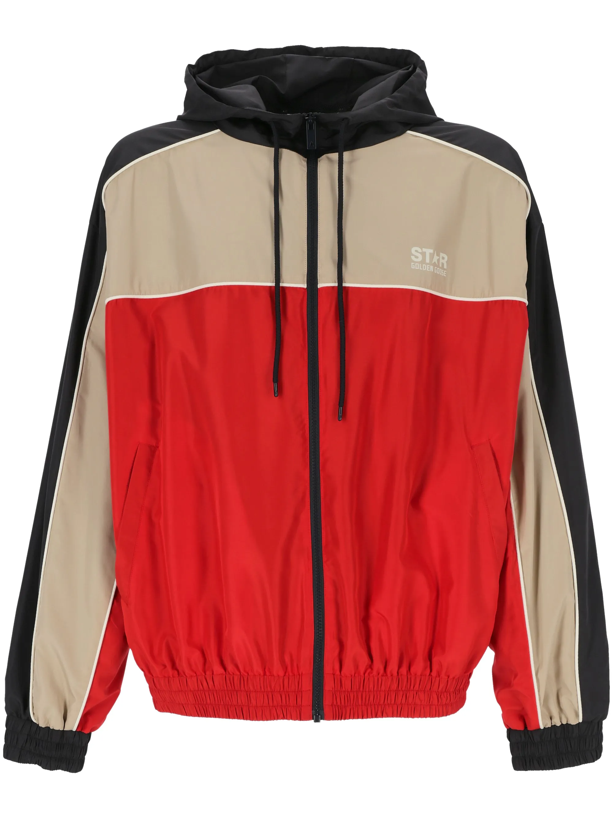 Rose, Red and Beige Technical Jersey Jacket