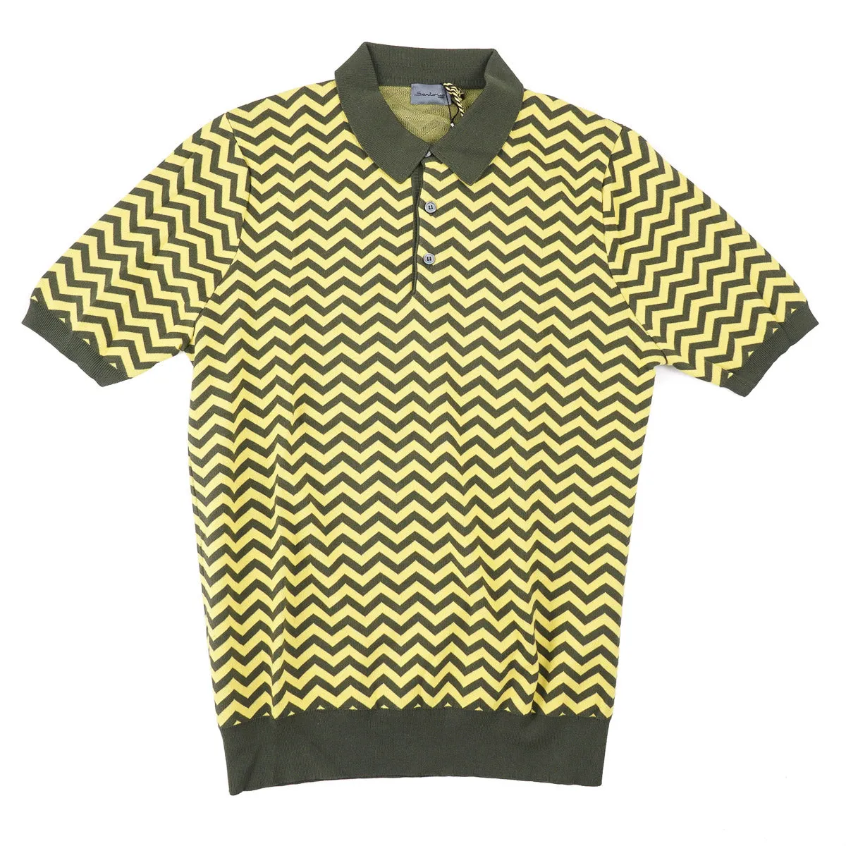 Sartorio Short-Sleeve Cotton Polo Sweater