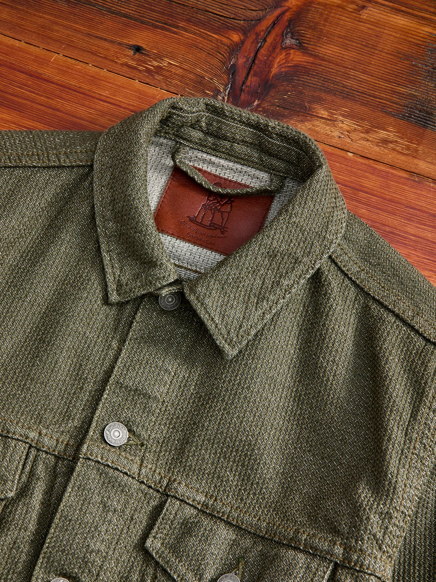 Sashiko Type-3 Jacket in Double Olive