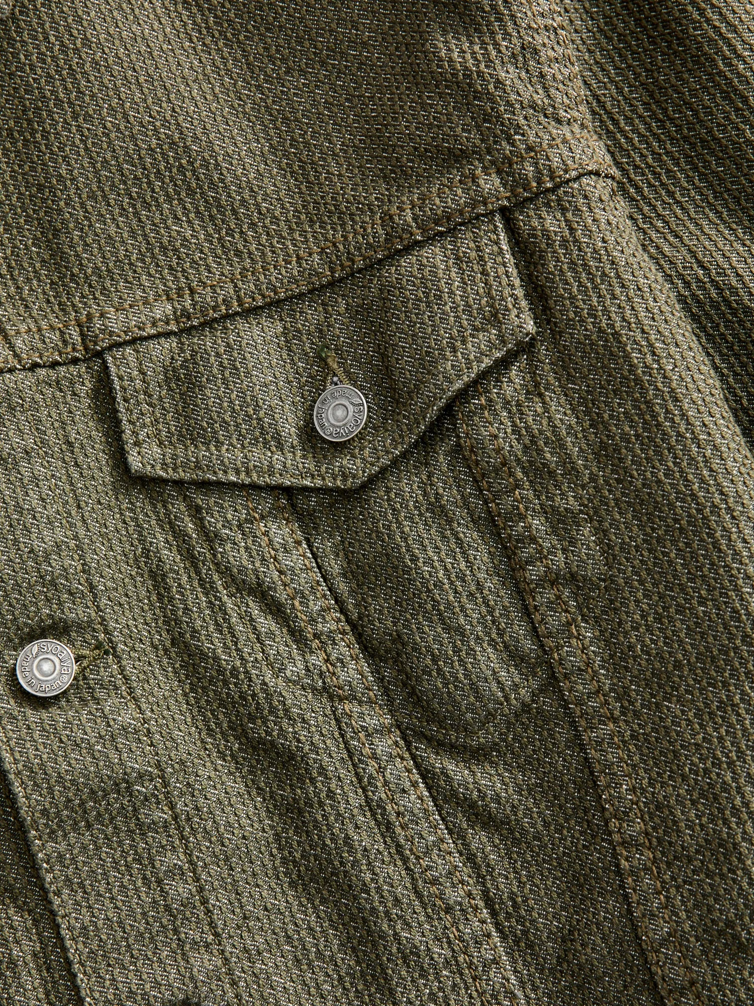 Sashiko Type-3 Jacket in Double Olive