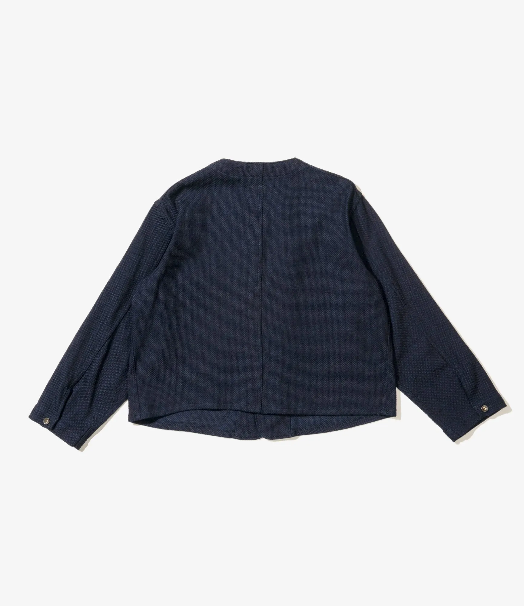 Short Engineer Jacket – Navy Heavy Basketweave