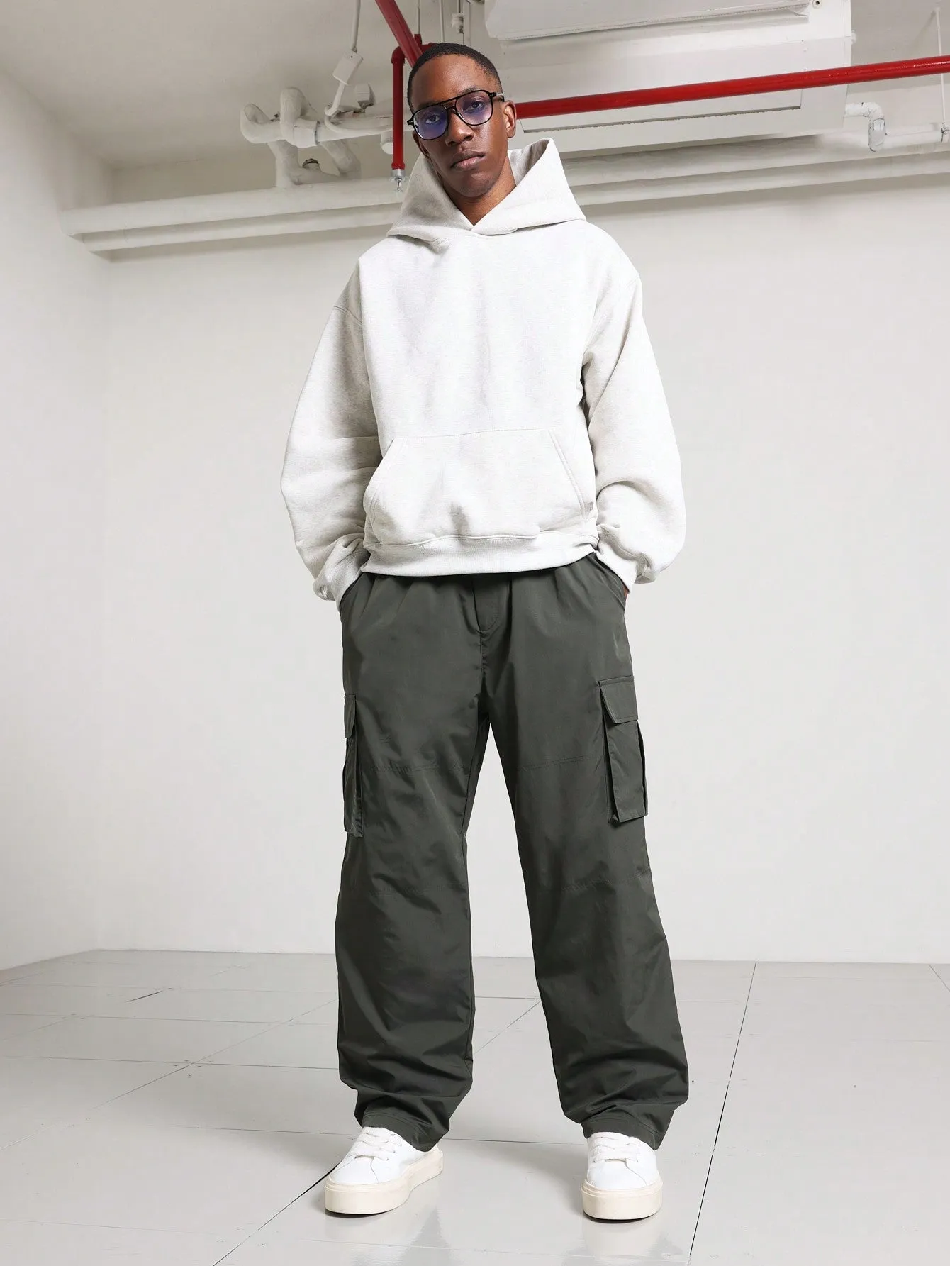 Skater Fit Nylon Cargo Pant