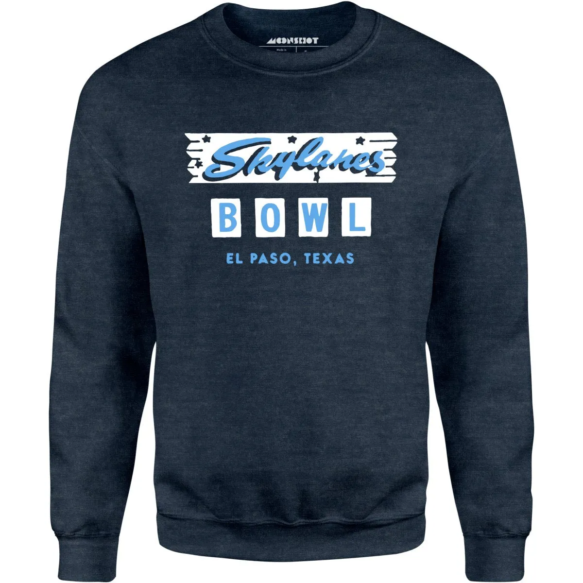 Skylanes Bowl - El Paso, TX - Vintage Bowling Alley - Unisex Sweatshirt