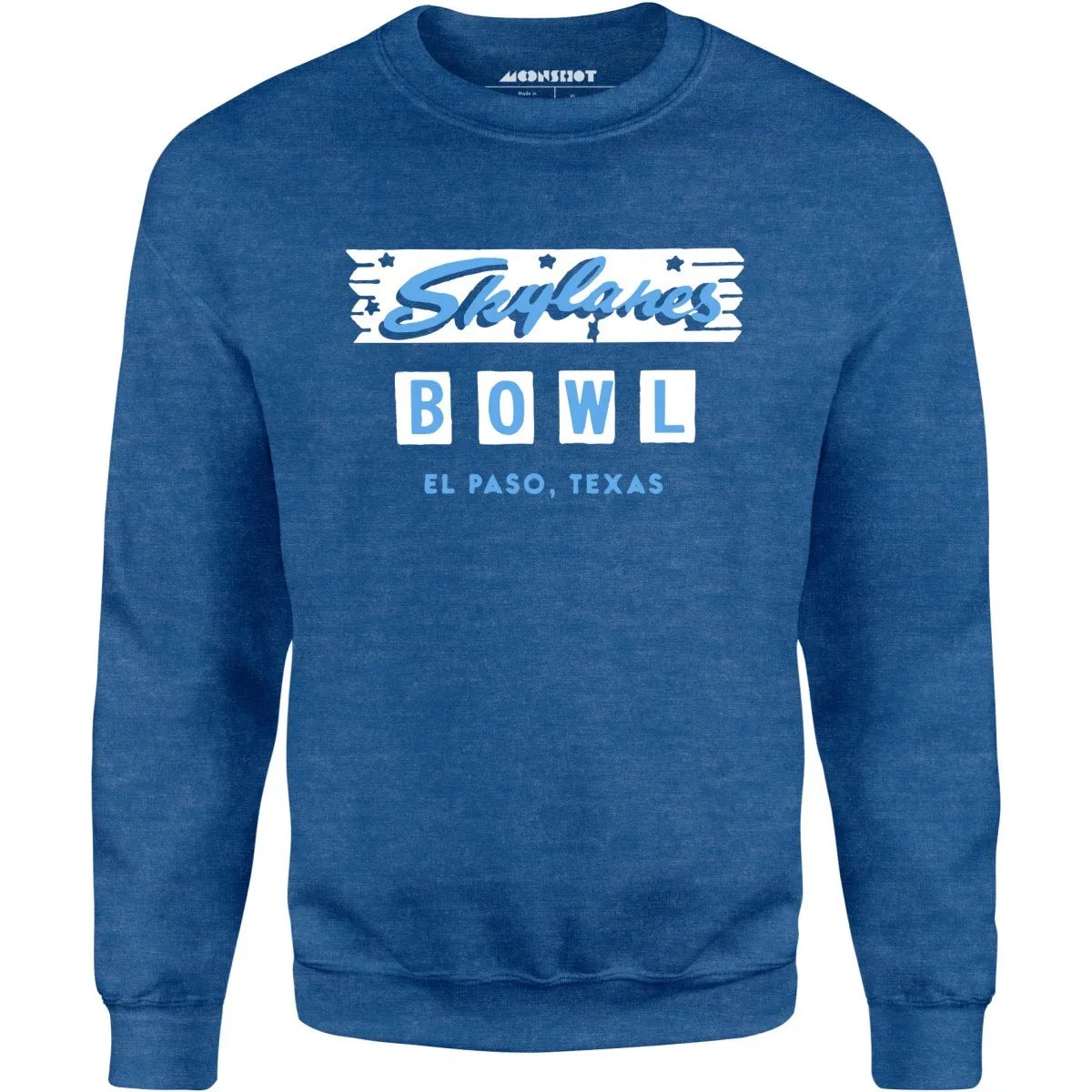 Skylanes Bowl - El Paso, TX - Vintage Bowling Alley - Unisex Sweatshirt