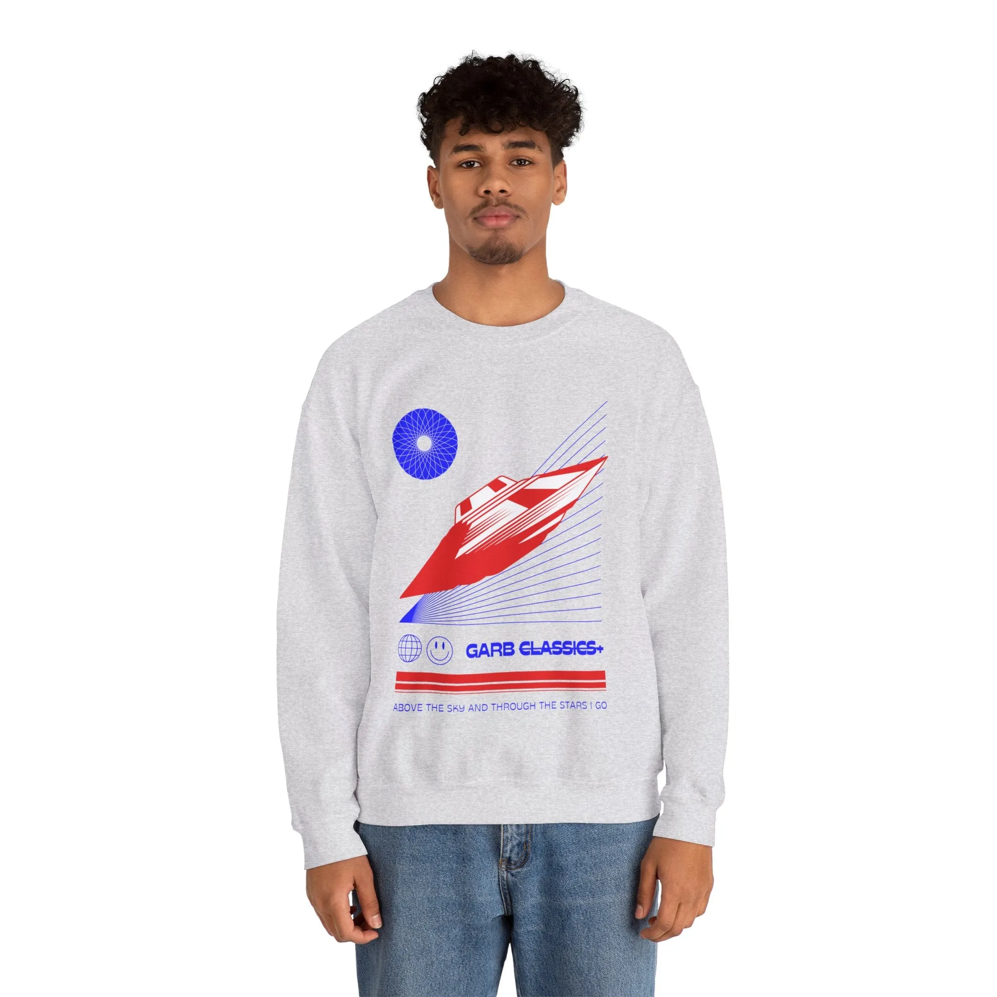 Spaceship Graphic Crewneck