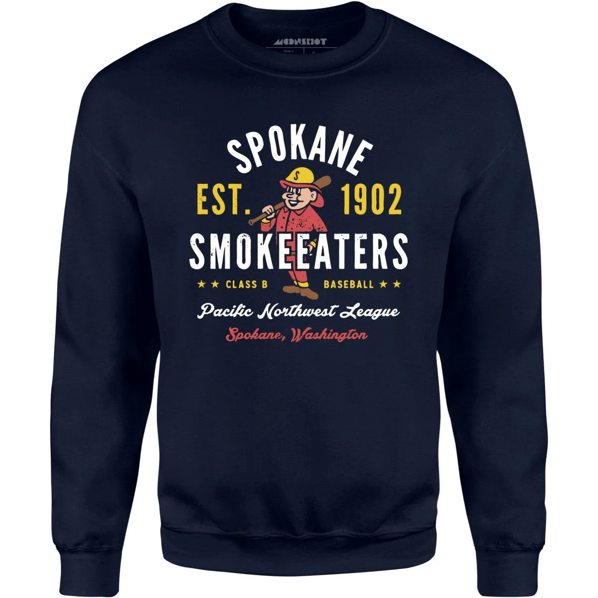 Spokane Smoke Eaters - Washington - Vintage Defunct Baseball Teams - Unisex Sweatshirt