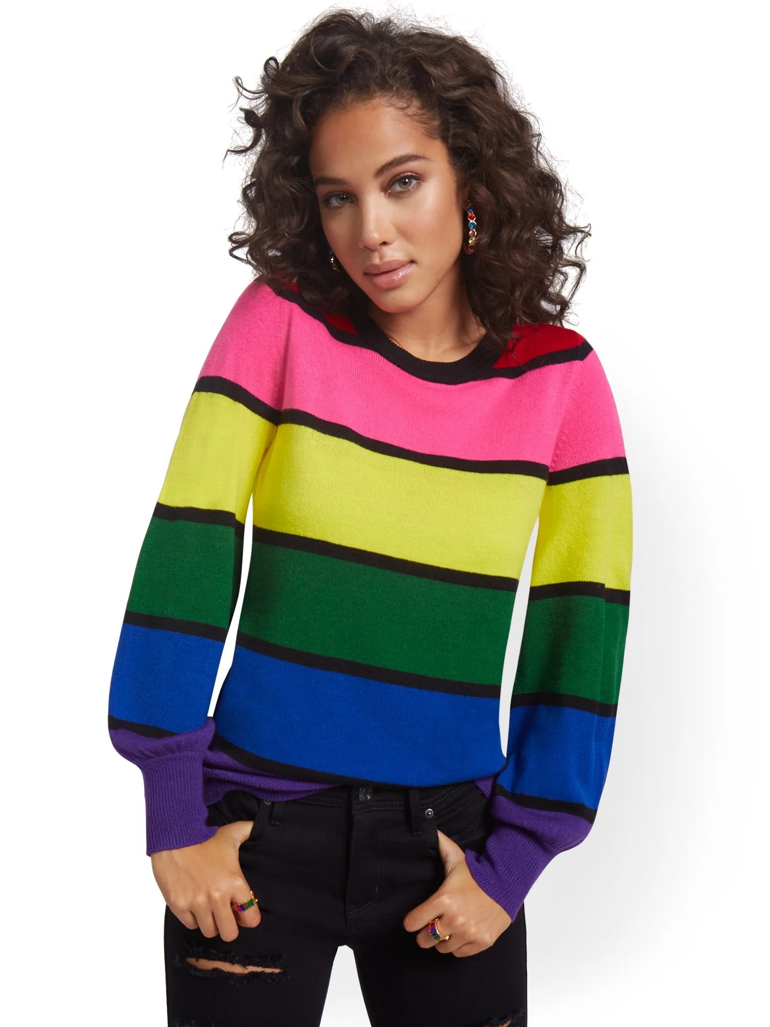 Striped Crewneck Sweater