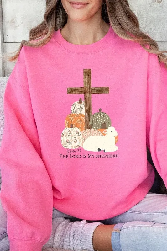 The Lord is My Shepherd Graphic Fleece Sweatshirts