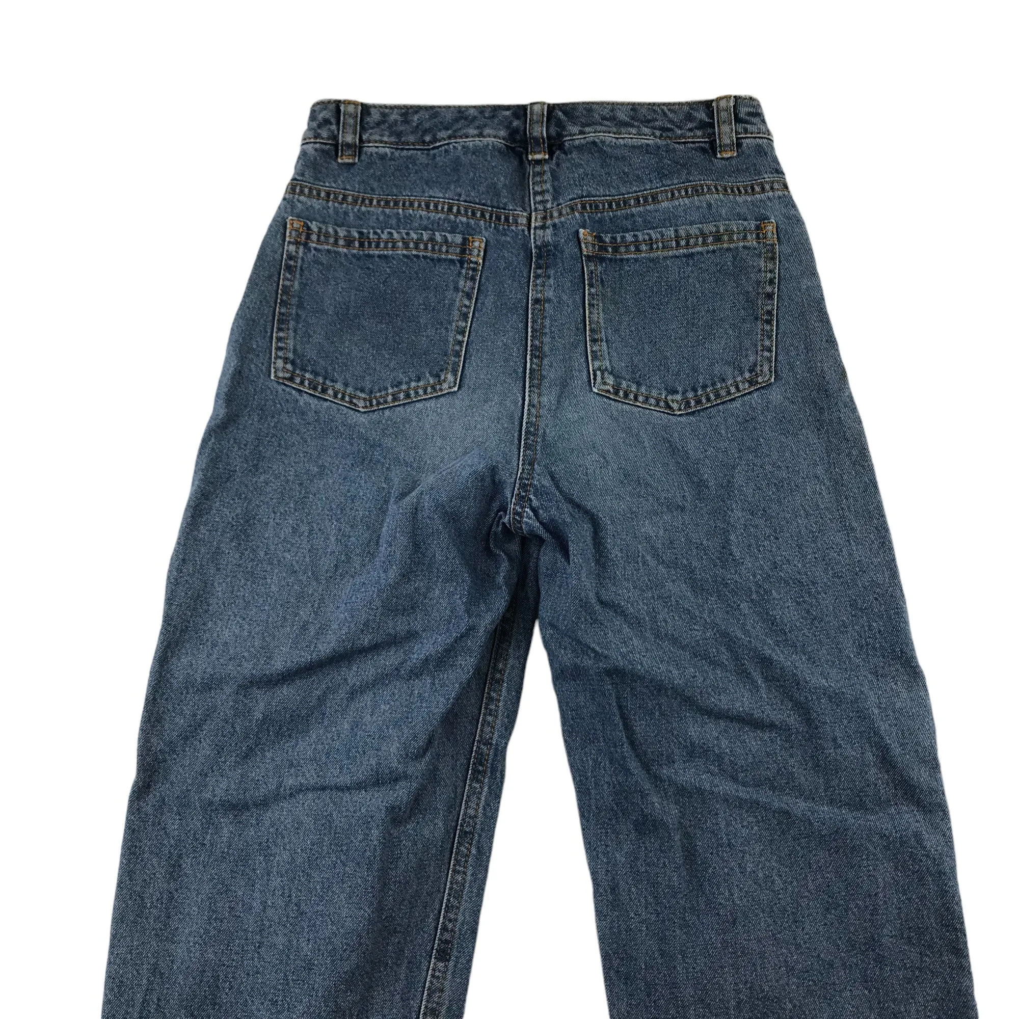 Tu jeans 11 years blue mom style high waist carrot leg cotton