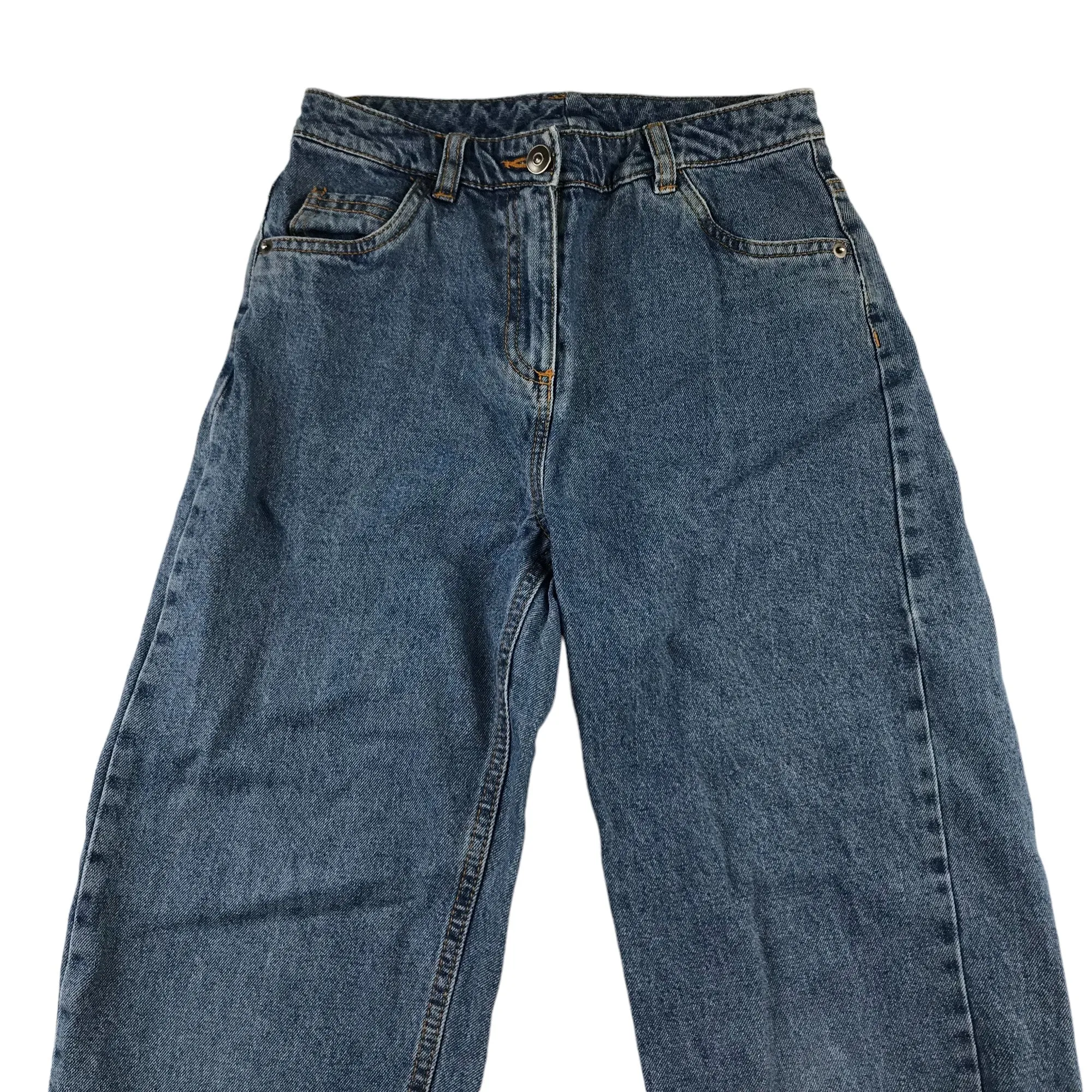 Tu jeans 11 years blue mom style high waist carrot leg cotton