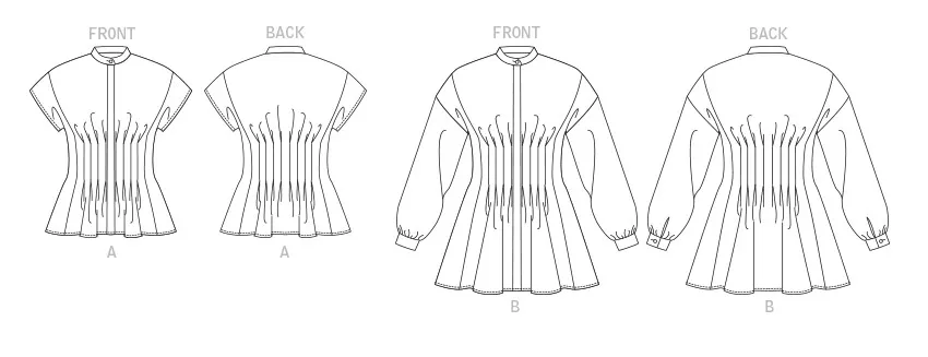 Vogue Pattern V1874 Misses' Tops