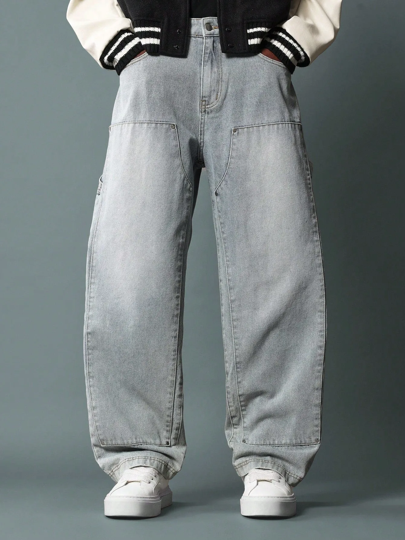 Washed Carpenter Skater Jean