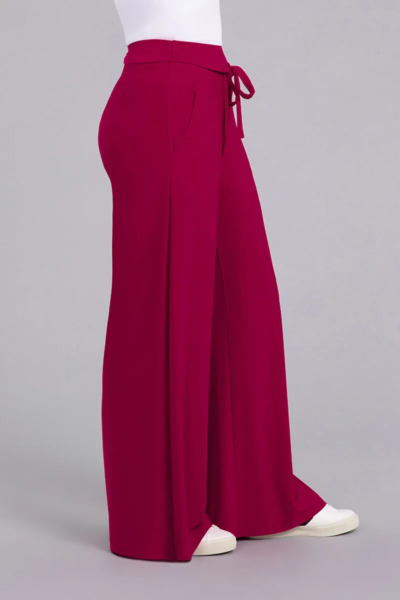 Wide Leg Trouser | Magenta