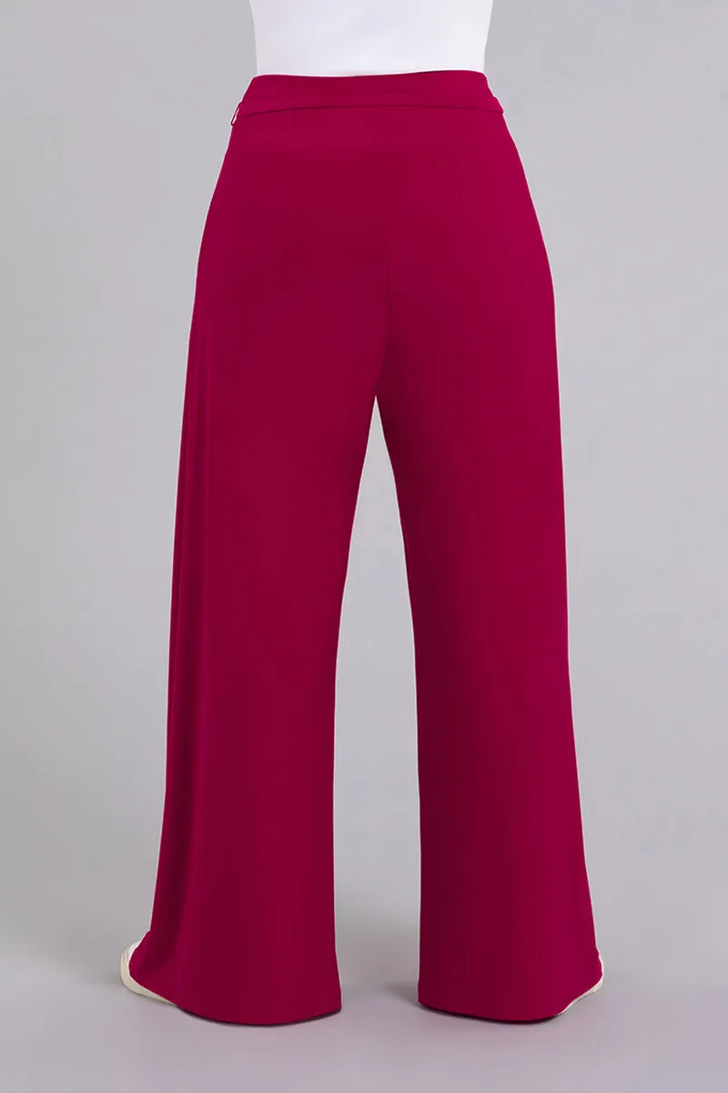 Wide Leg Trouser | Magenta