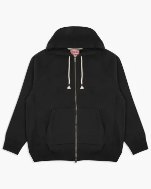 Wonder Looper 876gsm Double Heavyweight French Terry Zip Hoodie - Sumi Black