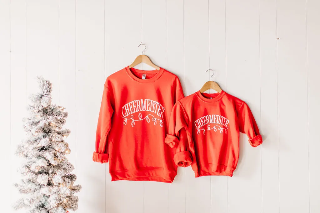 Youth Cheermeister Red Sweatshirt by Rustic Honey