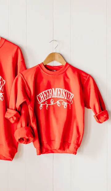 Youth Cheermeister Red Sweatshirt by Rustic Honey