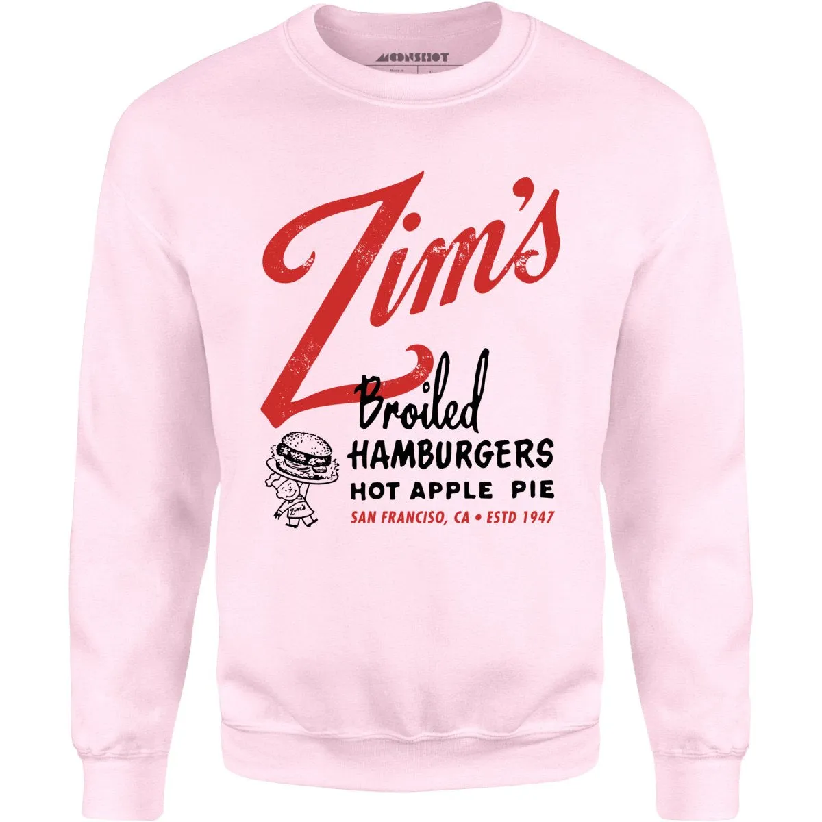 Zim's Hamburgers v1 - San Francisco, CA - Vintage Restaurant - Unisex Sweatshirt