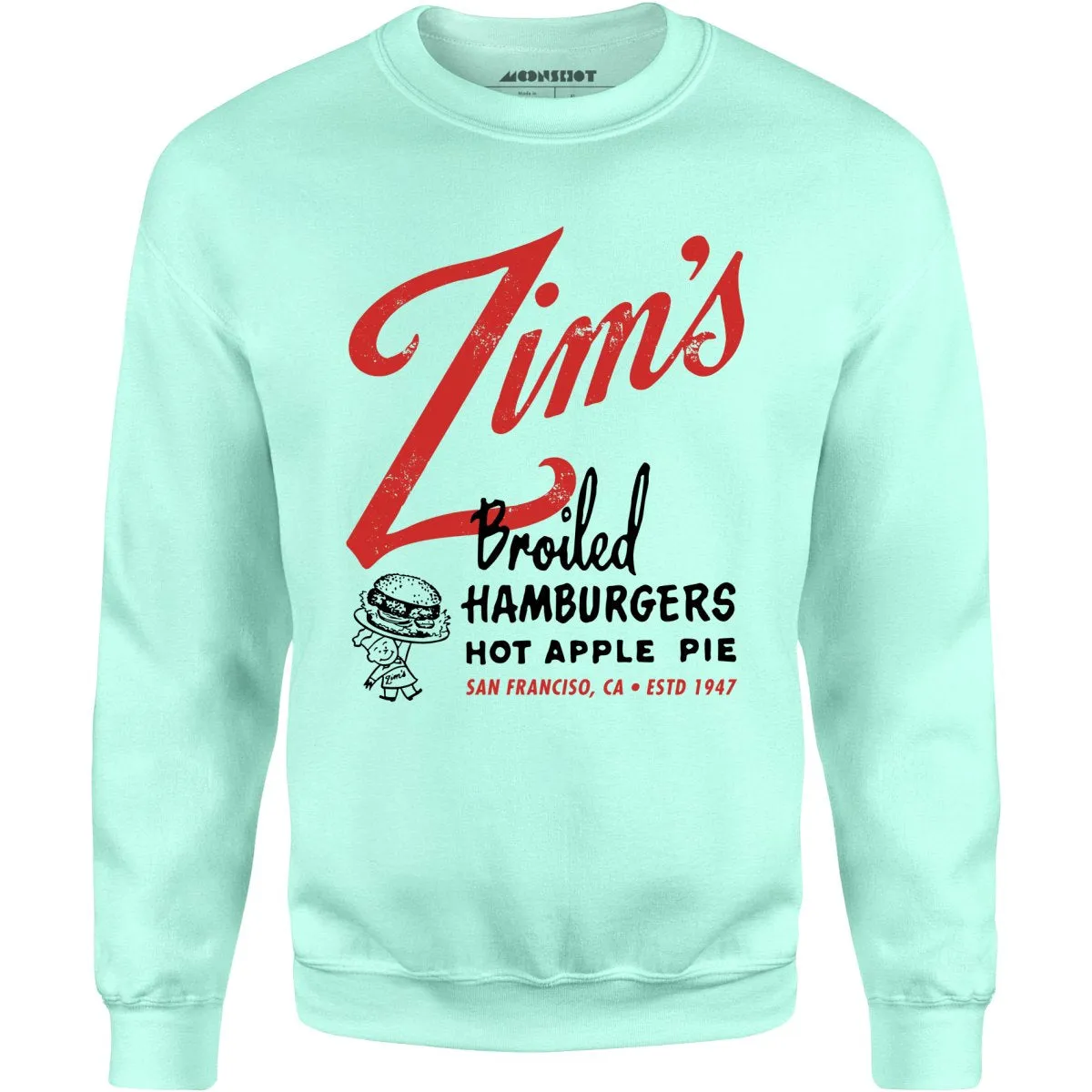 Zim's Hamburgers v1 - San Francisco, CA - Vintage Restaurant - Unisex Sweatshirt