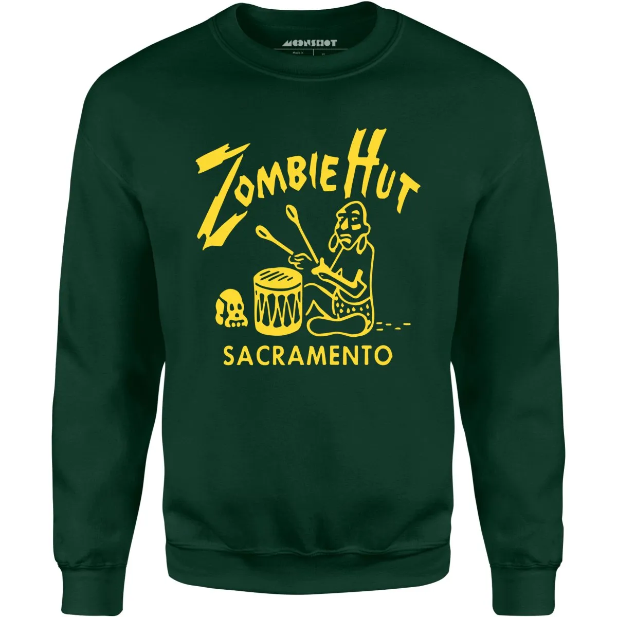 Zombie Hut - Sacramento, CA - Vintage Tiki Bar - Unisex Sweatshirt